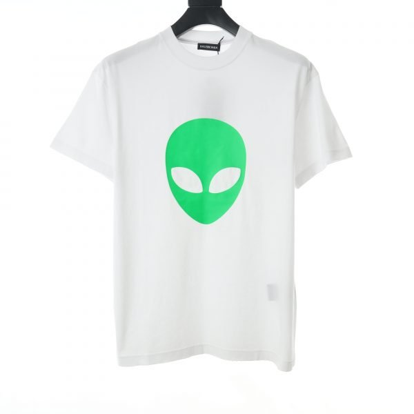 Balenciaga White Alien T shirt 1 scaled