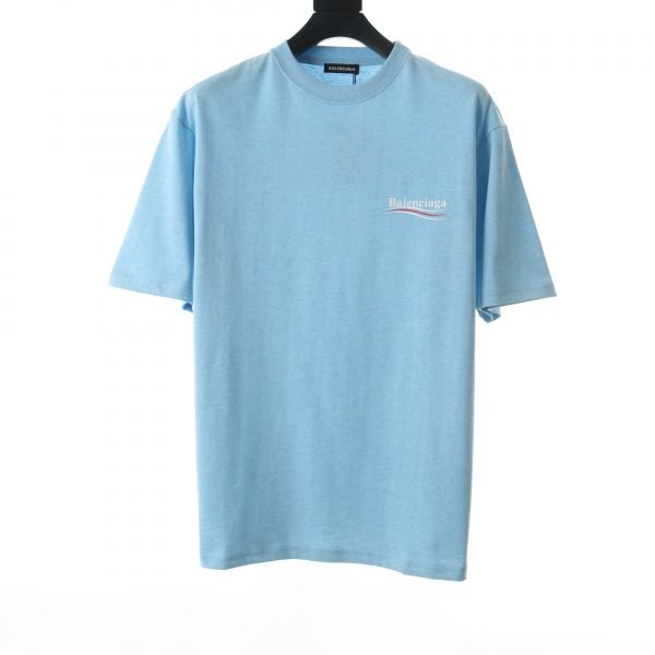MENS REGULAR POLITICAL CAMPAIGN T SHIRT IN Sky Blue 2 scaled