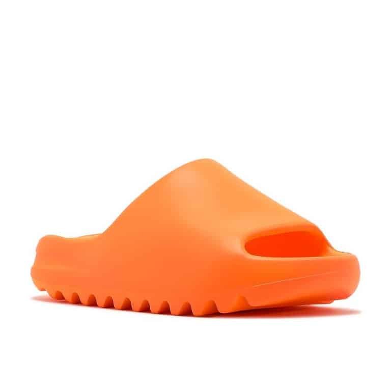 orange yeezy slides stockx